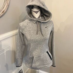 Nike Heather Gray Hoodie with Black Accents